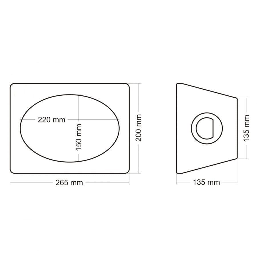 Ohišje za subwoofer OA69 (črno)