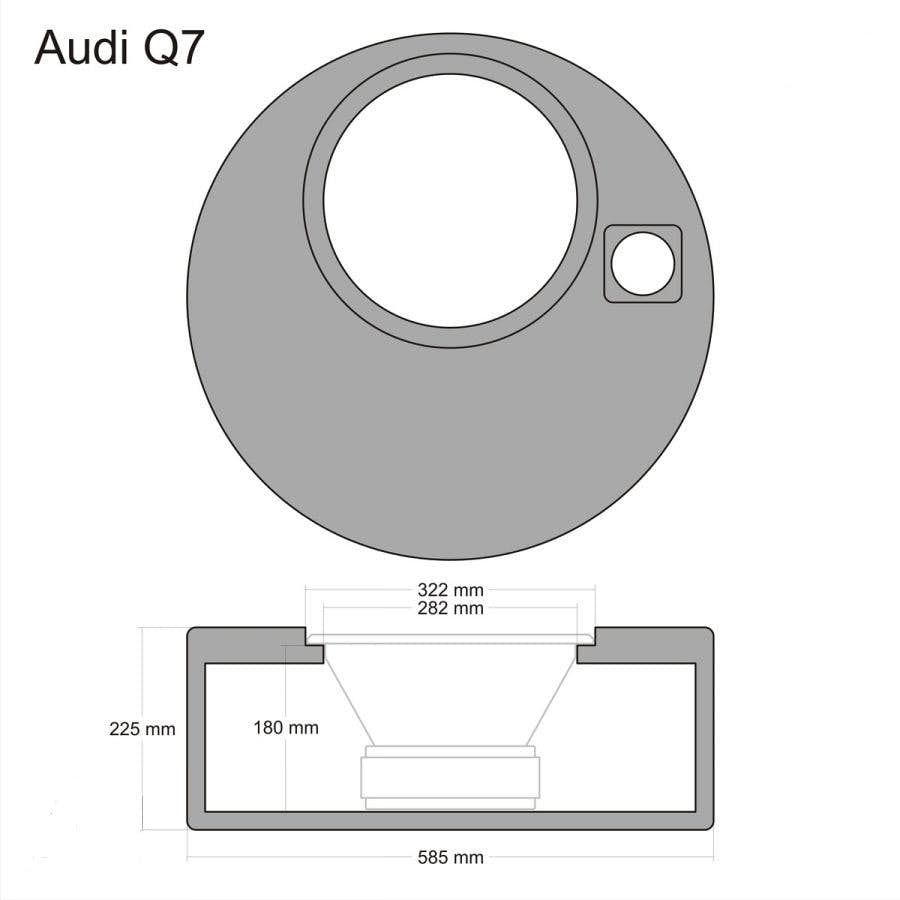 Ohišje za subwoofer Audi Q7