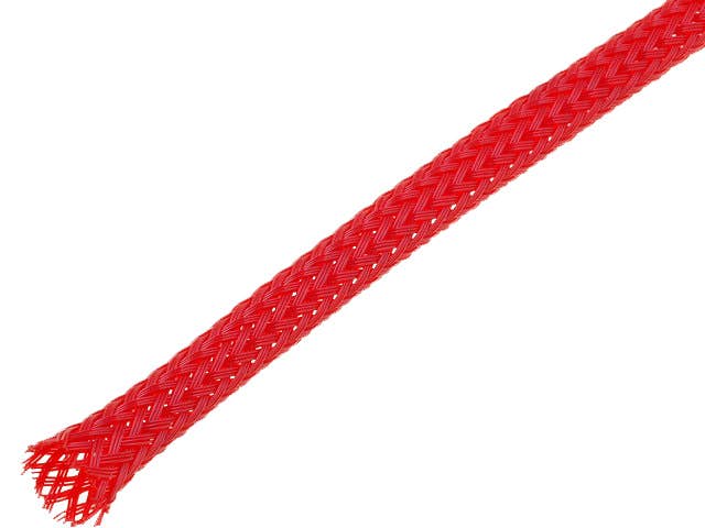 Snake skin zaščita za kable - opletena zaščita - rdeča (4 mm)