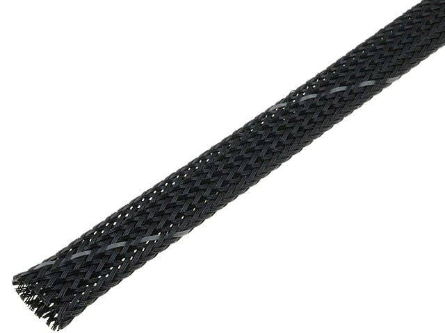 Snake skin zaščita za kable - opletena zaščita - črna z vzorcem (8 mm)
