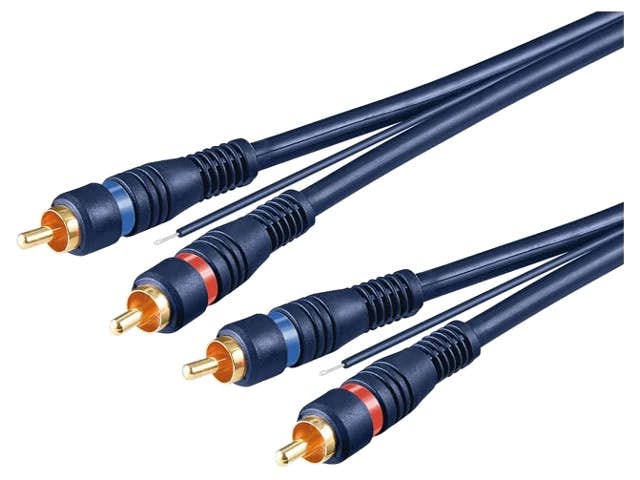 Signalni kabel z dvojnim oklopom RCA (5 m) - (OFC - Copper)