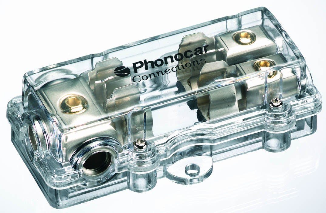 Razdelilni blok - Phonocar za dve cevni varovalki
