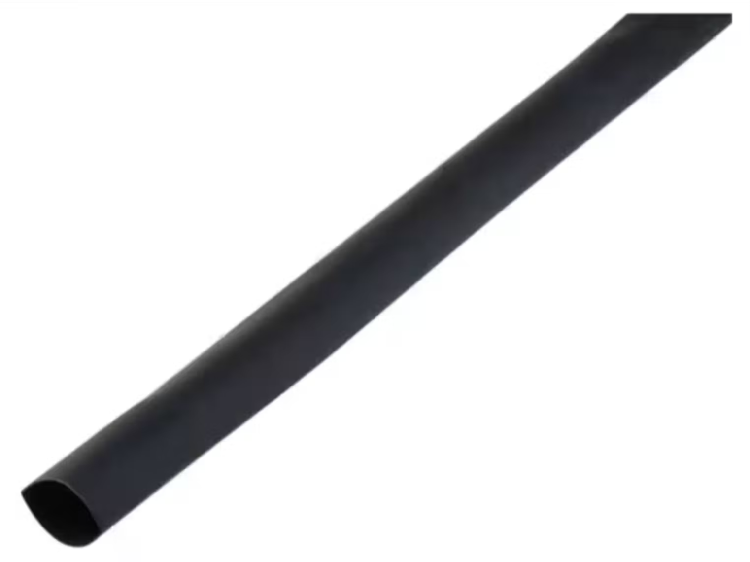 Termo skrčljiva cev z lepilom - črna (6 mm)