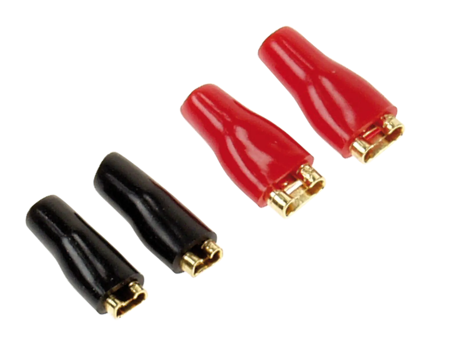Ploščati Faston konektorji 2× 2,8 mm (črni) / 2× 4,8 mm (rdeči)